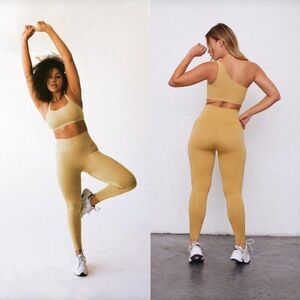 Set Active Sculptflex Leggings Cider Mustard Yellow